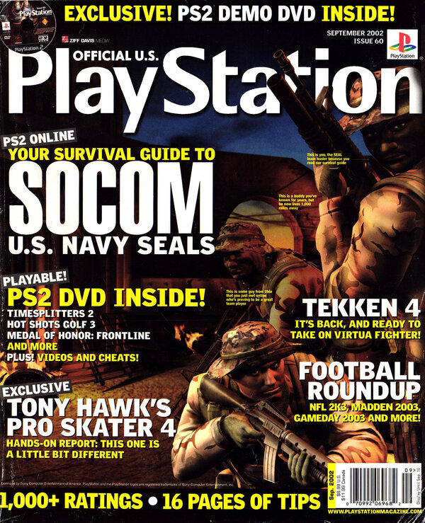 Official U.S. PlayStation Magazine Issue 060 (September 2002) cover